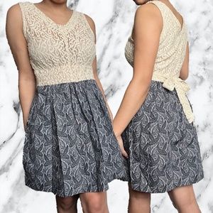 3 for $15 Paisley Print/Lace Dress